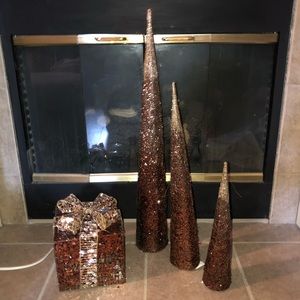 GLITTER CHRISTMAS DECORATIONS